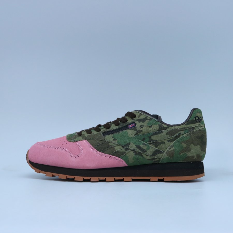 REEBOK x SHOE GALLERY CL CLASSIC LEATHER CAMO/PINKリーボック シューギャラリー クラシックレザー  カモ ピンク - PASSOVER TOKYO