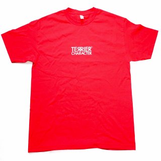 TERRIER CHARACTER LOGO TEE RED WHITE