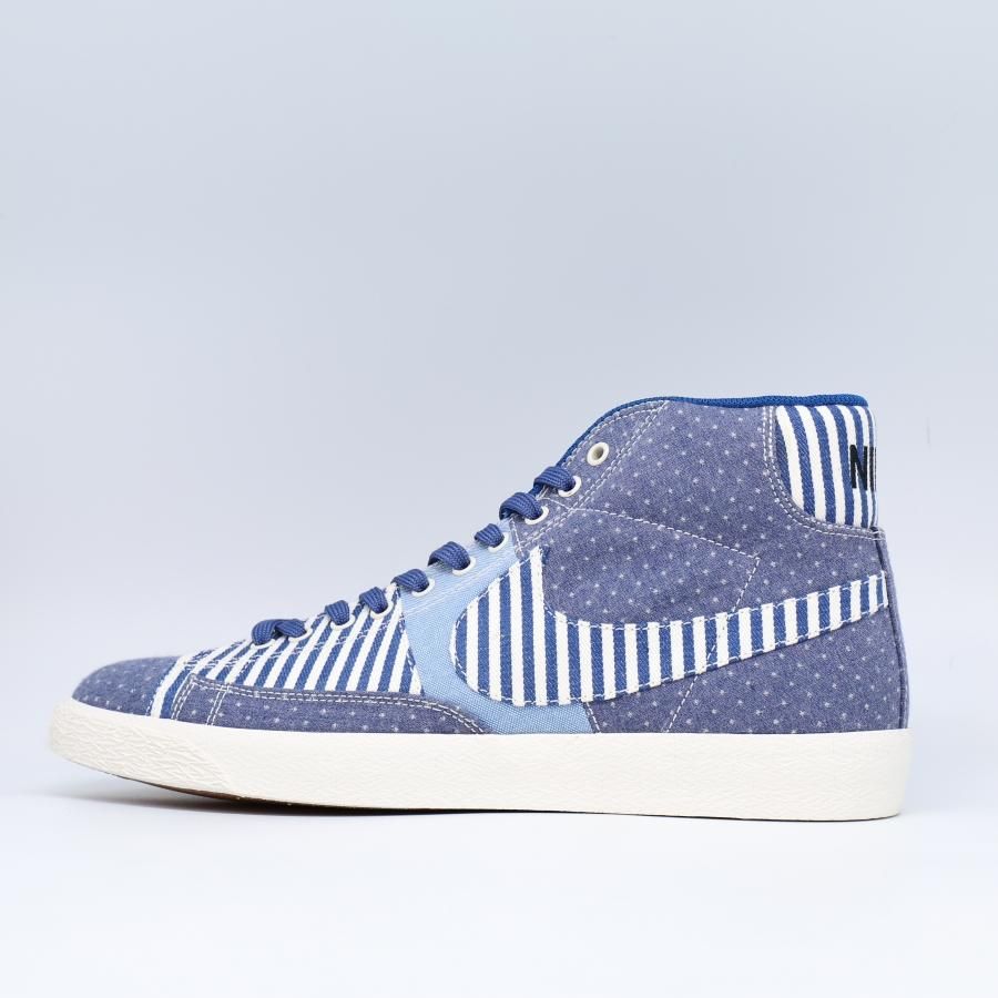 NIKE BLAZER MID PRM VNTG QS BLUE LEGEND/SAILナイキ ブレザー ミッド プレミアム ビンテージ  ブルーレジェンド セイル - PASSOVER TOKYO