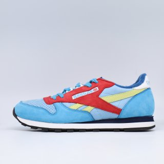 REEBOK x PACKER SHOES CL LEATHER  BLUE/RED<BR>リーボック　パッカーシューズ　クラシック　レザー　ブルー　レッド 