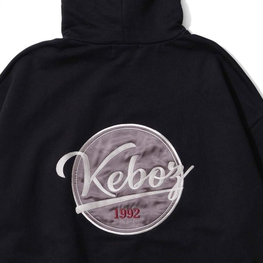 大人気 KEBOZ CORDUROY BB LOGO SWEAT HOODIE 正本販売中 keboz SWEAT CREWNECK LOGO ケボズ BB パーカー