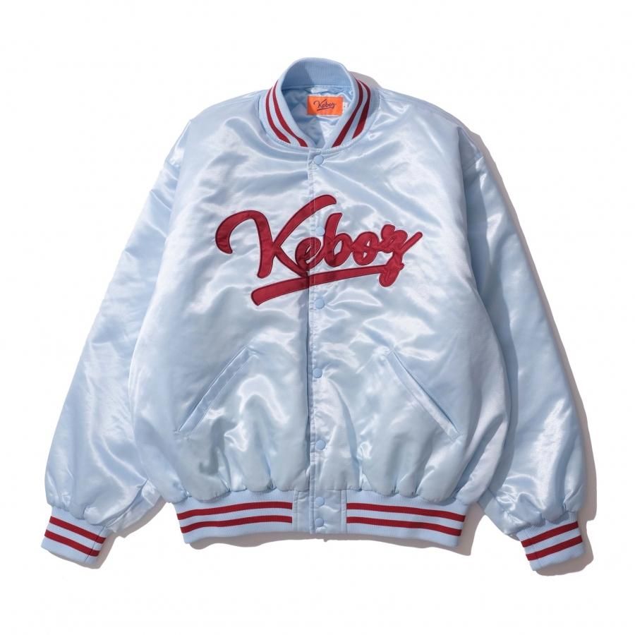 KEBOZ SATIN STADIUM JACKET SKY BLUE - PASSOVER TOKYO