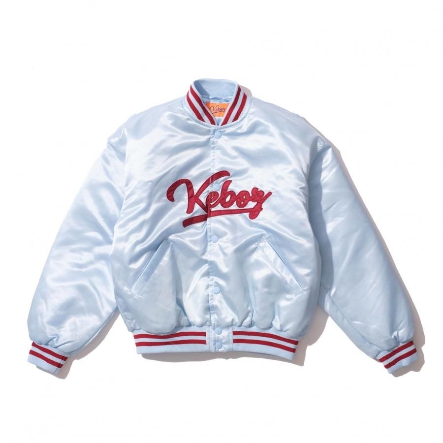 KIDS】KEBOZ SATIN STADIUM JACKET SKY BLUE - PASSOVER TOKYO