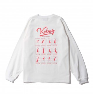 KEBOZ GP HEAVY WEIGHT L/S WHITE