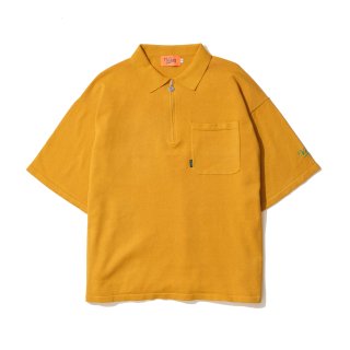 KEBOZ S/S POLO KNIT YELLOW