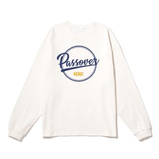 【EXCLUSIVE】 KEBOZ x PASSOVER BB LOGO L/S TEE WHITE