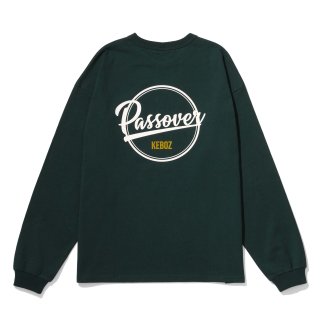 【EXCLUSIVE】 KEBOZ x PASSOVER BB LOGO L/S TEE GREEN