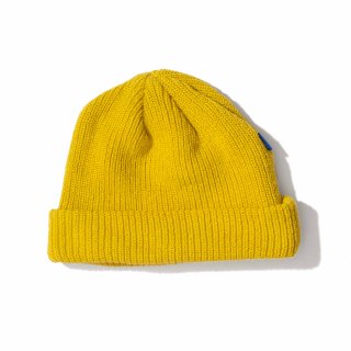 KEBOZ COTTON BEANIE2 YELLOW MADE IN JAPAN