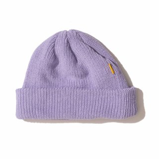 KEBOZ COTTON BEANIE2 GRAY PURPLE MADE IN JAPAN
