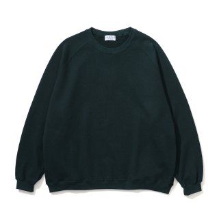 USEFUL THINGS RAGLAN CREWNECK FOREST GREEN MADE IN JAPAN