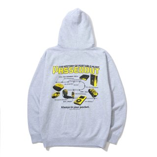 PASSEDOUT HISTORY HOODIE HEATHER MADE IN USA