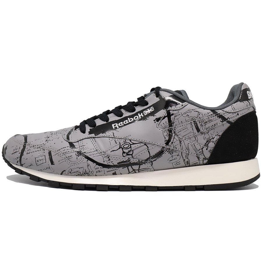 REEBOK CLASSIC LETHER LUX BASQUIAT GREY/BLACK - PASSOVER TOKYO