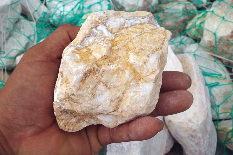 イエローホワイトロック(90-150mm)|庭ガーデニングの粋でおしゃれな イエローホワイトロック(90-150mm)|庭ガーデニングの粋でおしゃれな