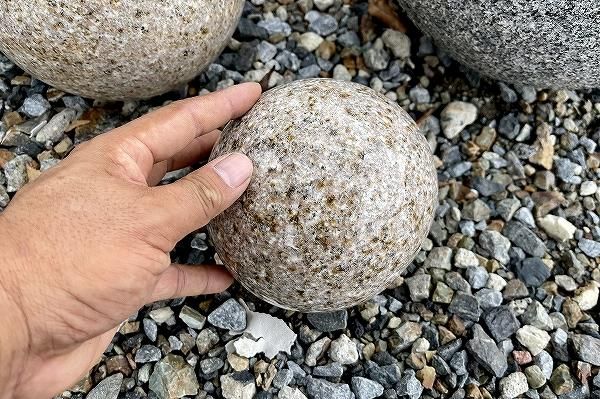 ボールストーン サビ 磨き（Φ150mm）｜庭ガーデニングの粋でおしゃれな