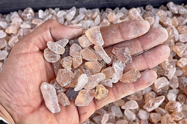 ガラスタンブル コハク 10-30mm