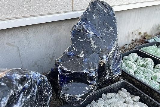 ガラスロックエクストラ ダークブルー 500mm ②＜価格,サイズ,色＞｜庭