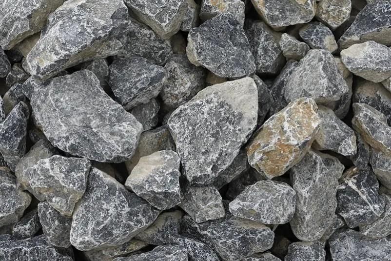 まー　割栗石(灰色 350kg ) 期間限定】揖斐青白割栗石（50-150mm）と防草シートのお得なセット