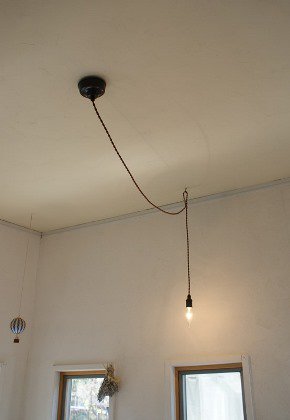 E17ソケットコード（曲りシャンデリア球、黒染め）　E17MB-50 - LAMPLAMP（Royal Lamp Works)
