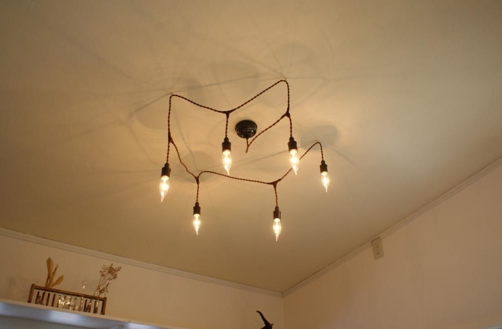 illumination chandelier （6灯-E17黒染め） - LAMPLAMP -Royal