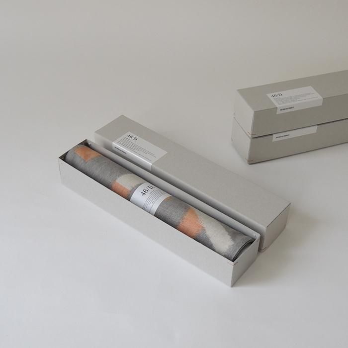 46/D. | 久留米絣 テーブルランナー（レッド 