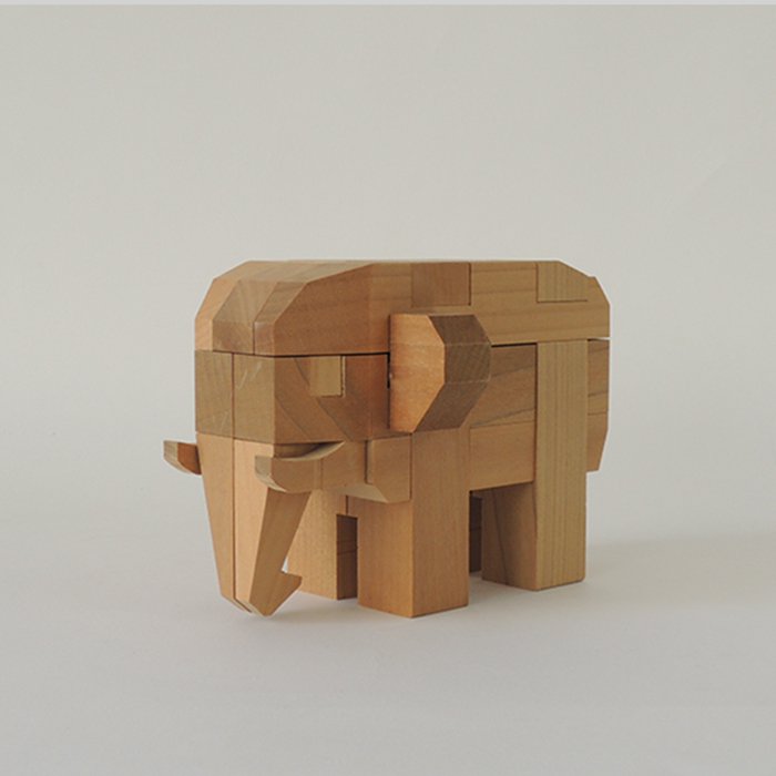 超可爱 柳宗理 デザインパッケージ　山中組木　木製立体パズル 工芸品