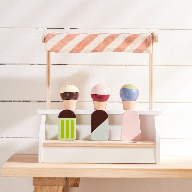 KIDS CONCEPT （キッズコンセプト） Ice Cream Table Stand アイスクリームスタンド木のおもちゃ ままごと -  インポート子供服のセレクトショップ LePuju(ルプジュ)