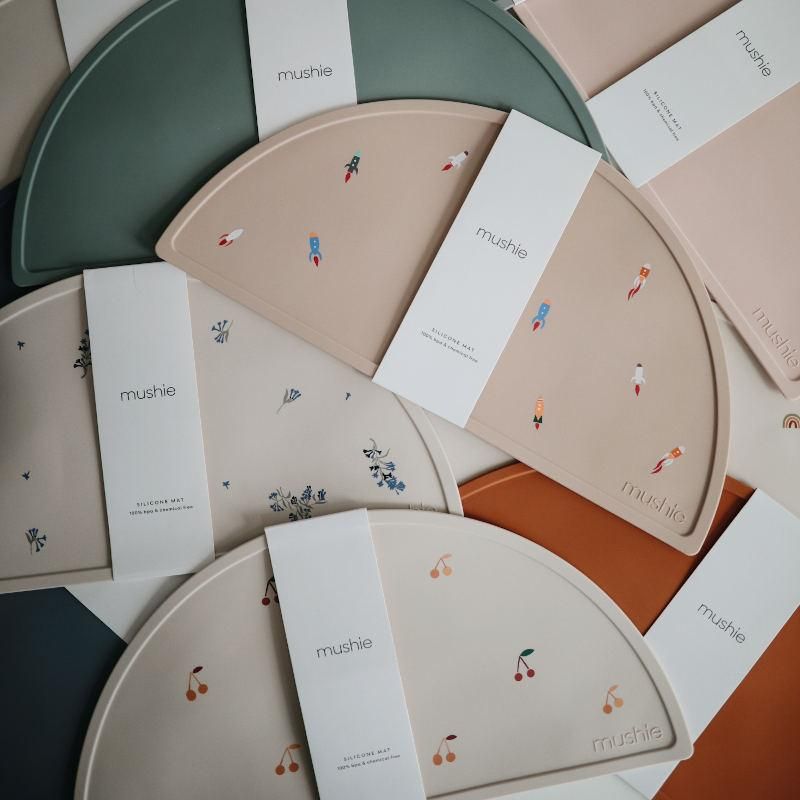 メール便送料無料 Mushie ムシエ Silicone Place Mat シリコンマット ランチョンマット 離乳食 インポート子供服のセレクトショップ Lepuju ルプジュ