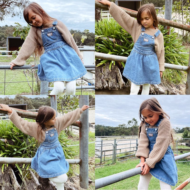 <img class='new_mark_img1' src='https://img.shop-pro.jp/img/new/icons5.gif' style='border:none;display:inline;margin:0px;padding:0px;width:auto;' />Twin Collective Kids <br>Dreamer DRESS<BR>OCEAN BLUE<br>ジャンパースカート (twincollective)