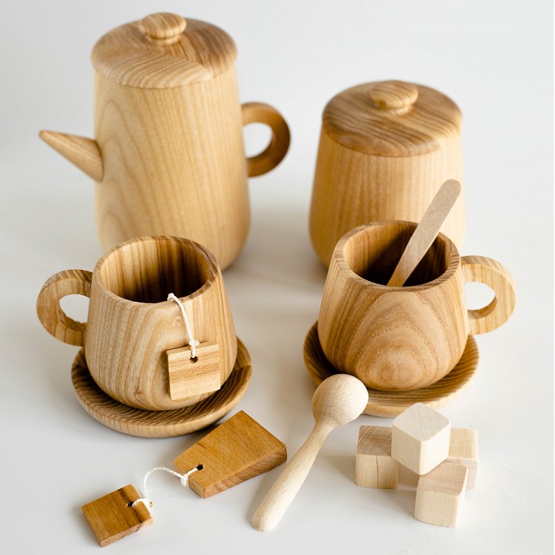 Lemi Toys（レミトイズ） Tea setティーセット木製ままごとセット - インポート子供服のセレクトショップ LePuju(ルプジュ)