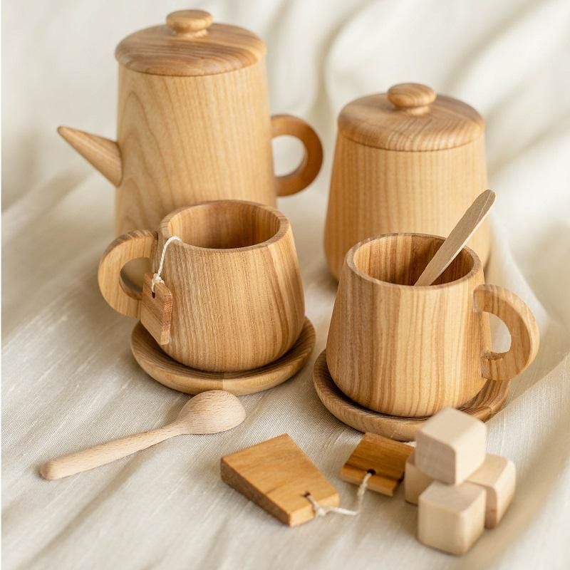 Lemi Toys(レミトイズ) Tea setティーセット木製ままごとセット ...