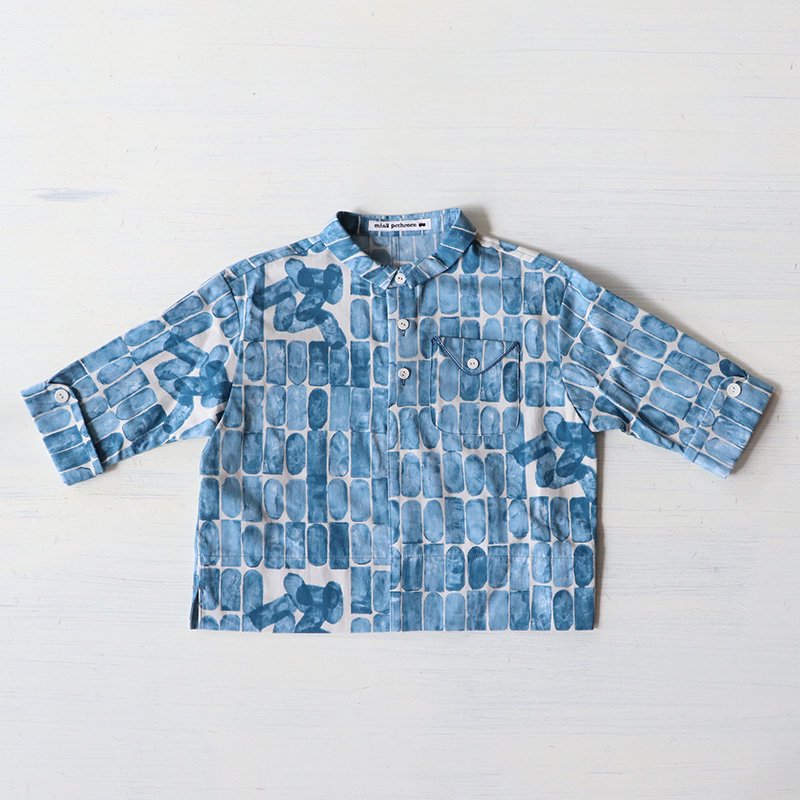 mina perhonen（ミナペルホネン） leima shirt デザインシャツZA1095P 