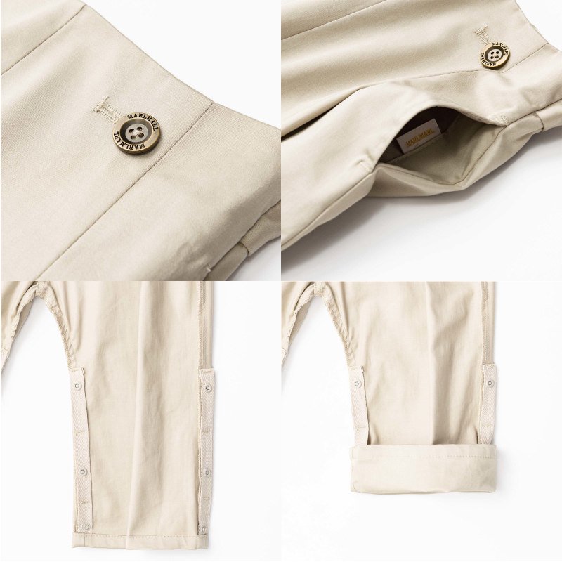 MARLMARL（マールマール）slacks スラックスサスペンダー付パンツ ベビー70-90cm 裾丈調整可能 -  インポート子供服のセレクトショップ LePuju(ルプジュ)