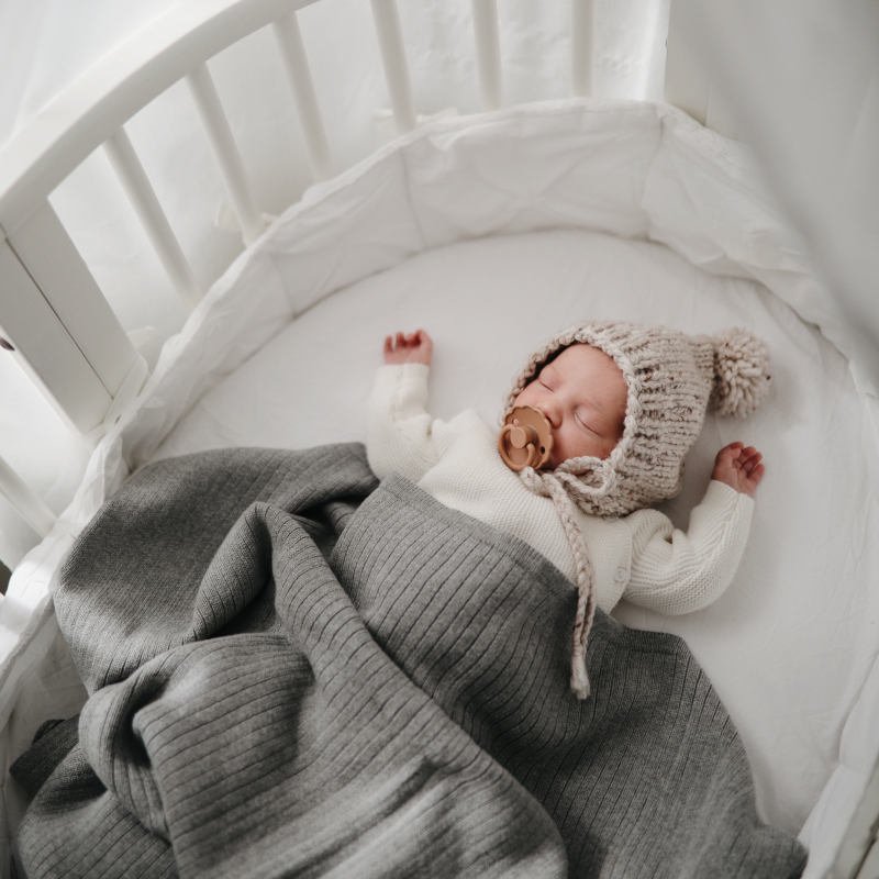 送料無料】mushie（ムシエ）Knitted Baby Blanketオーガニックコットン