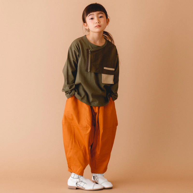 40%OFFセール】nunuforme （ヌヌフォルム）2022AWコンビＴシャツ khaki