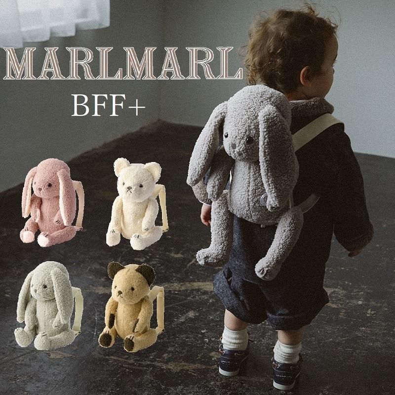 marlmarl 多機能ぬいぐるみ BFF+ 3 bear almond