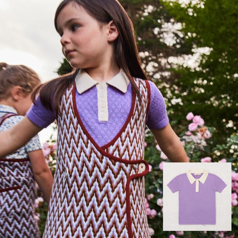 【50%OFFセール】Misha & Puff（ミーシャアンドパフ）2023SSSunflower Finn PoloポロシャツProvence -  インポート子供服のセレクトショップ LePuju(ルプジュ)