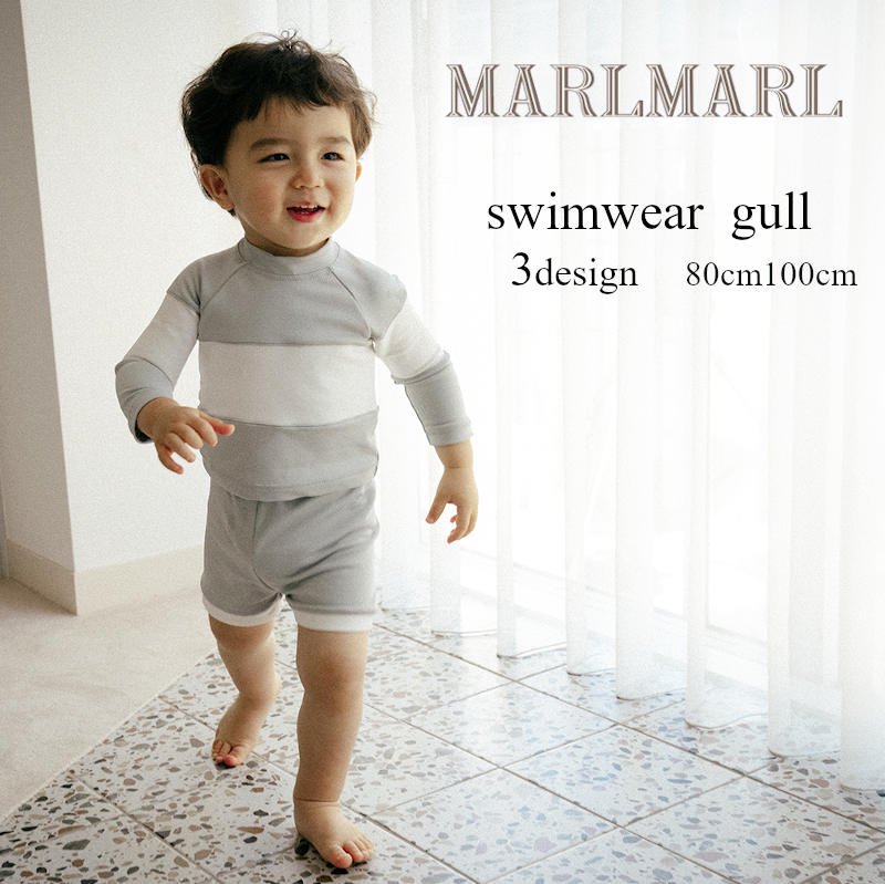 MARLMARL（マールマール）swimwear gull長袖セパレート水着80cm100cm 1-4才 インポート子供服のセレクトショップ  LePuju(ルプジュ)