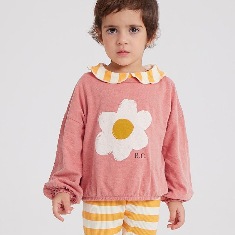 bobo choses（ボボショーズ）2023AW | Baby Big Flower girl T-shirt | 長袖Tシャツ -  インポート子供服のセレクトショップ LePuju(ルプジュ)