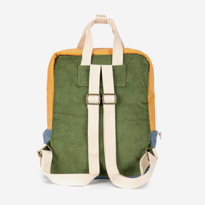 bobo choses（ボボショーズ）2023AW Corduroy Color Block schoolbag |  鮮やかなカラーブロックが特徴的なバッグ - インポート子供服のセレクトショップ LePuju(ルプジュ)