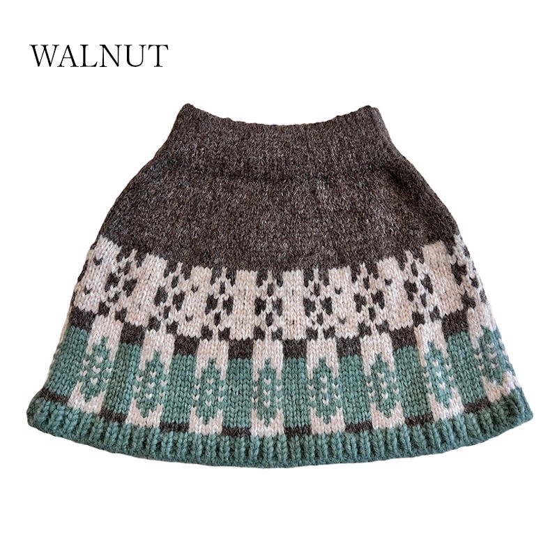 D2】Mabli Knitwear（マブリ） 2023AW SGLEFRIO SKIRT | アルパカ