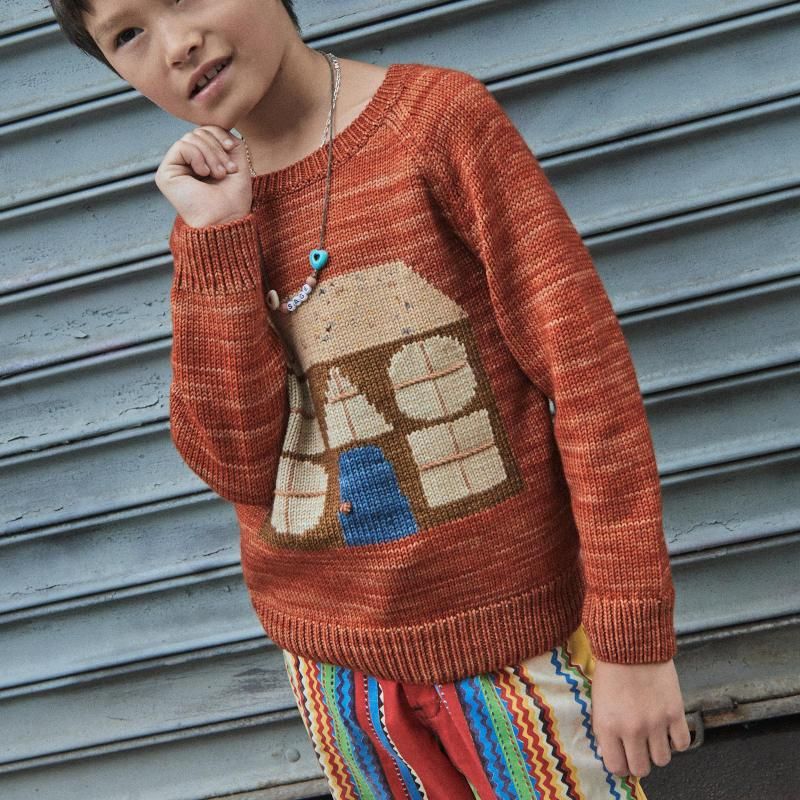 Misha & Puff（ミーシャアンドパフ）2023AW House Sweater Cinnamon