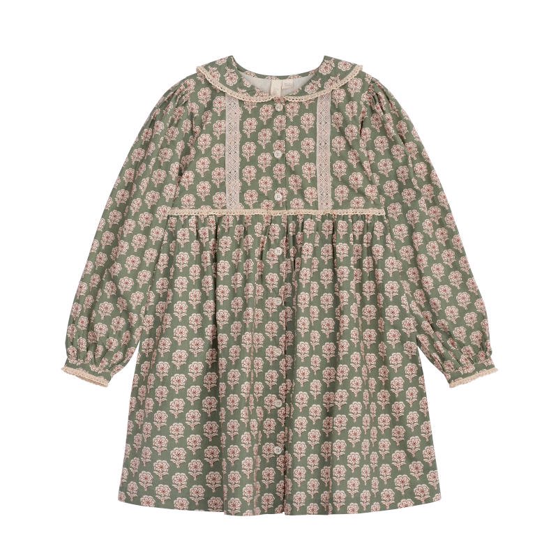 little cotton clothes Helena dress【2-3y】