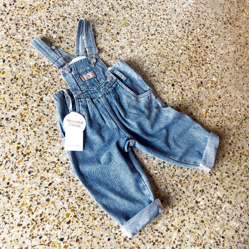 twin collective Overall 16(S-M) Mid Blue