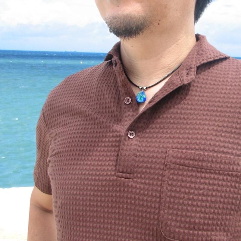 七海シリーズ コードネックレス/L 【NH-7】 証明書付 - 沖縄のホタル