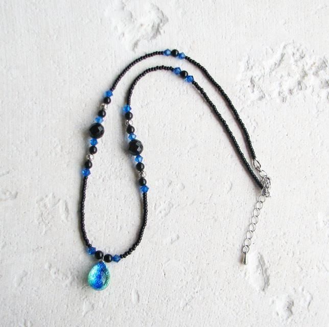 七海シリーズ ネックレス/ブラック 【NT-21b】 証明書付 - 沖縄の