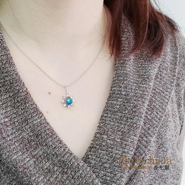 七海シリーズ チェーンネックレス 【neb-15】 証明書付 - 沖縄のホタル