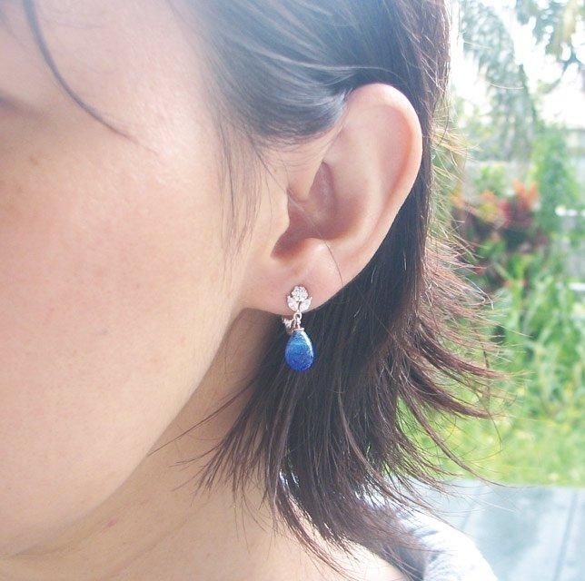 七海シリーズ イヤリング/シルバー925（BOX付）【SV-e17-3】 証明書付