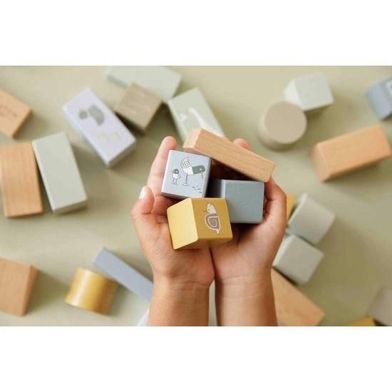 積み木50Pセット (ブルー) - LITTLE DUTCH (リトルダッチ) - フリバ