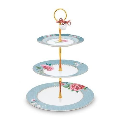 3段 ケーキスタンド ブラッシングバード ブルー Pip Studio ピップスタジオ フリバ Free Birds ヨーロッパの食品 雑貨をお手軽に通販 8 400円以上で日本への送料無料