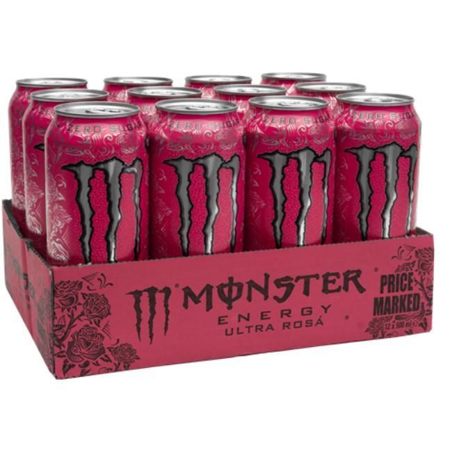 Ultra Rosa 500ml 12本セット (エナジードリンク) - Monster Ultra Rosa 500ml 12本セット (エナジードリンク) - Monster